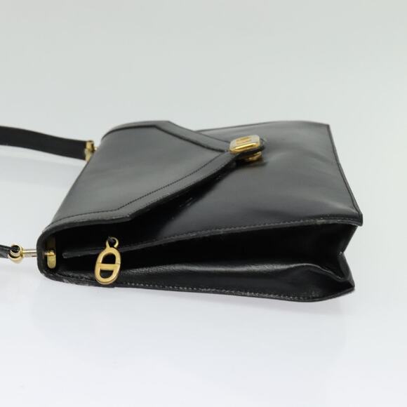DIOR Shoulder Bag Leather Black Gold - Picture 4 of 12